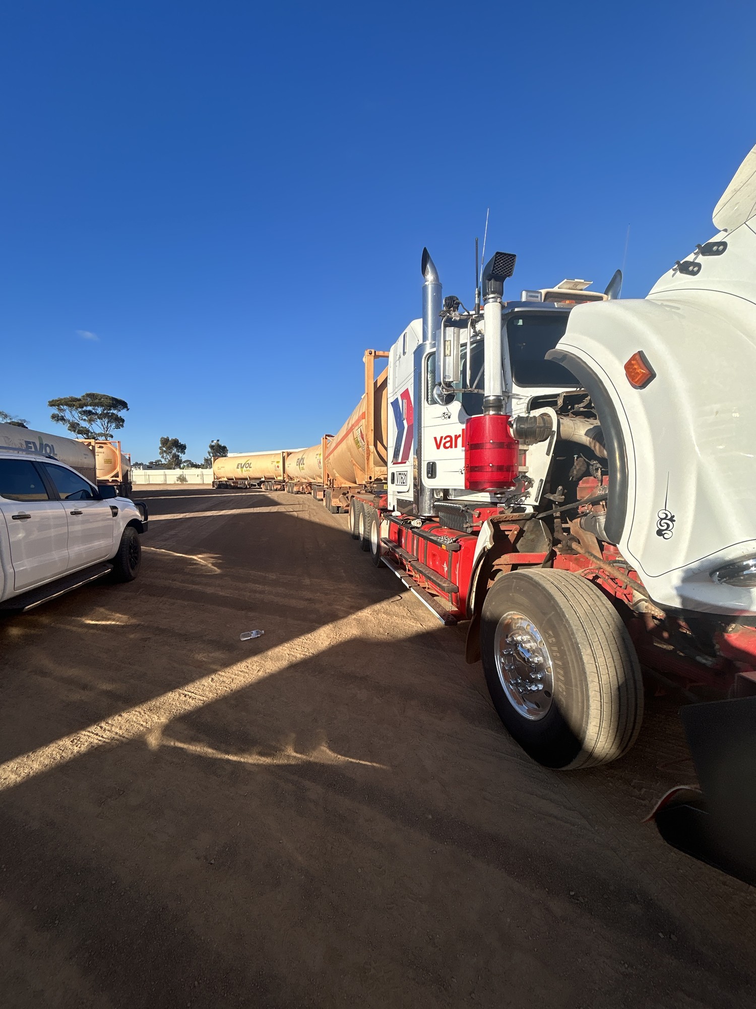 Road train breakdown